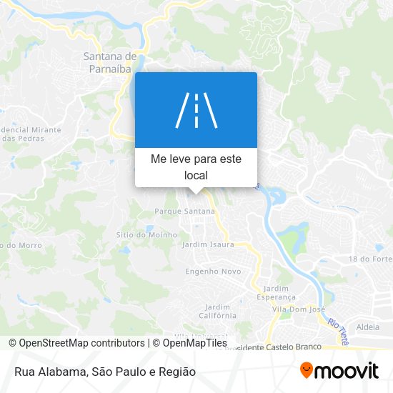 Rua Alabama mapa