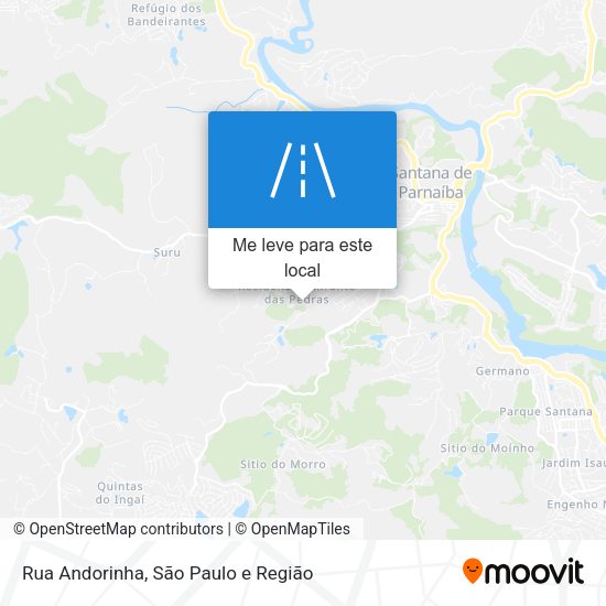 Rua Andorinha mapa