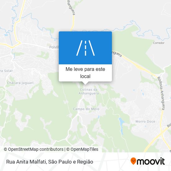 Rua Anita Malfati mapa