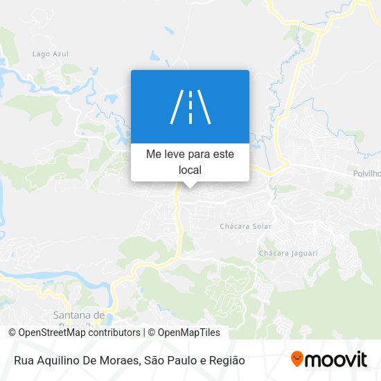 Rua Aquilino De Moraes mapa