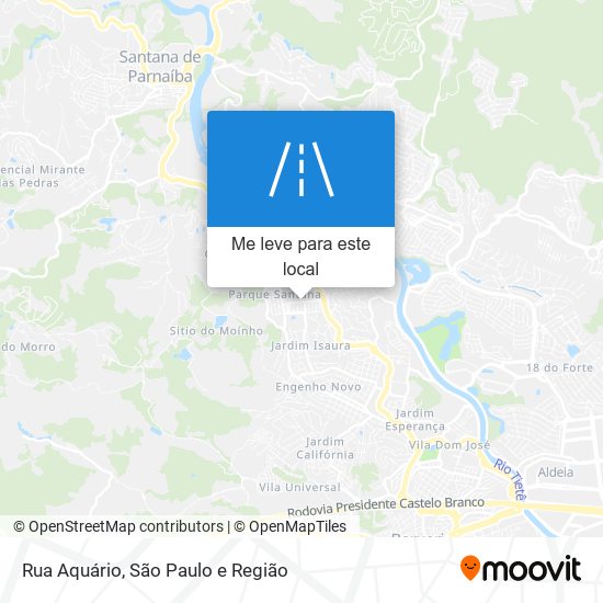 Rua Aquário mapa