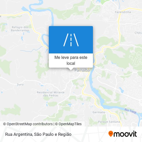 Rua Argentina mapa