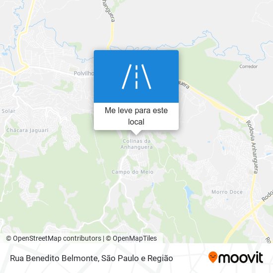 Rua Benedito Belmonte mapa