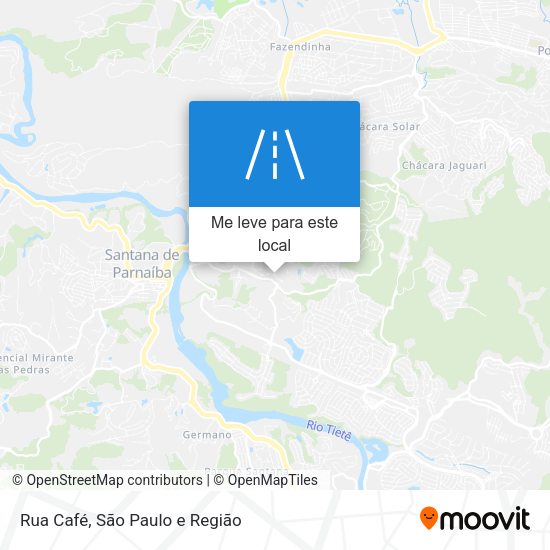 Rua Café mapa