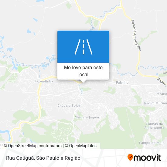 Rua Catiguá mapa