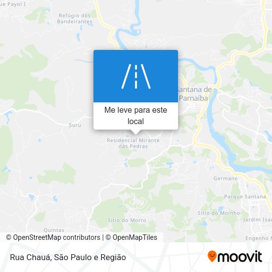 Rua Chauá mapa