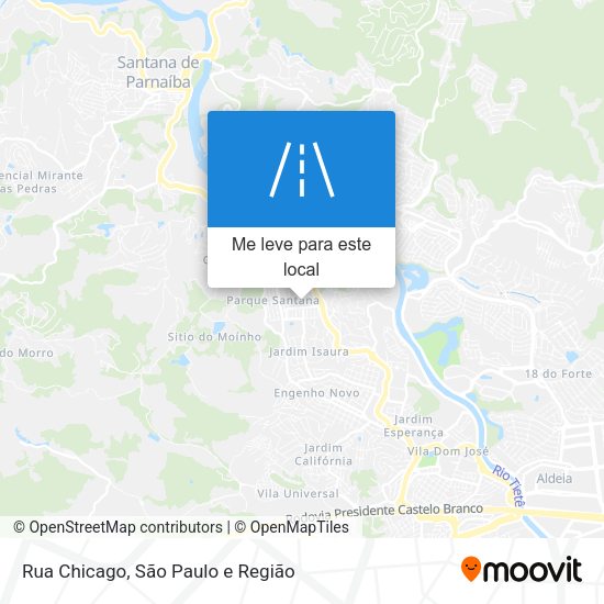 Rua Chicago mapa