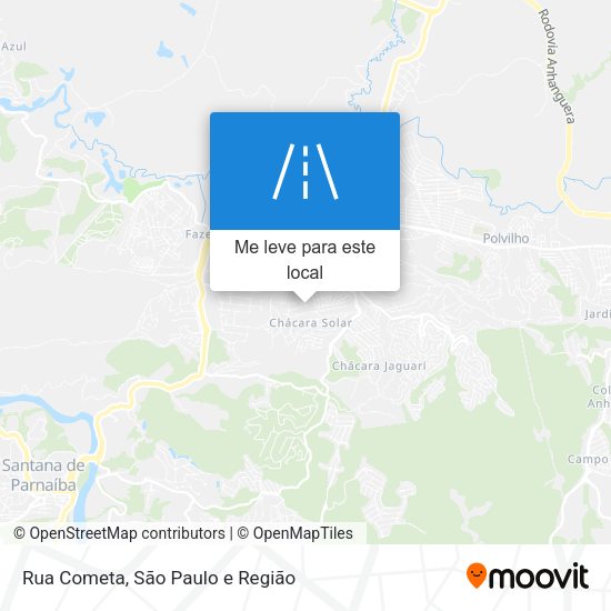 Rua Cometa mapa