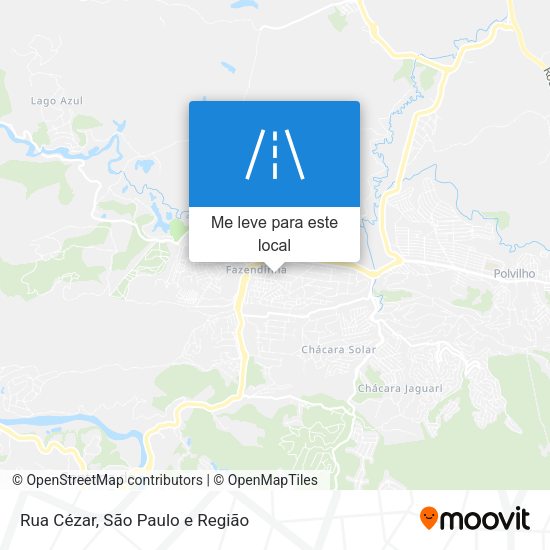 Rua Cézar mapa