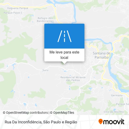 Rua Da Inconfidência mapa