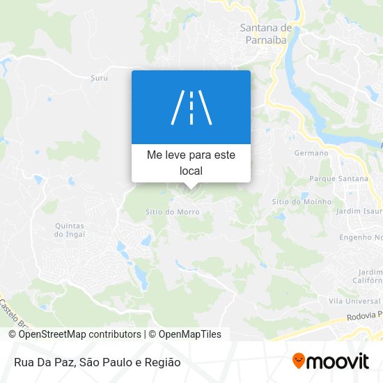 Rua Da Paz mapa