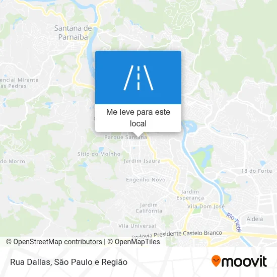 Rua Dallas mapa