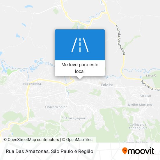 Rua Das Amazonas mapa