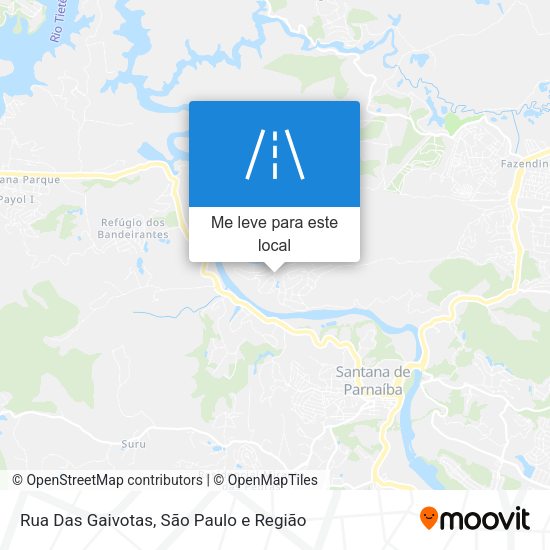 Rua Das Gaivotas mapa
