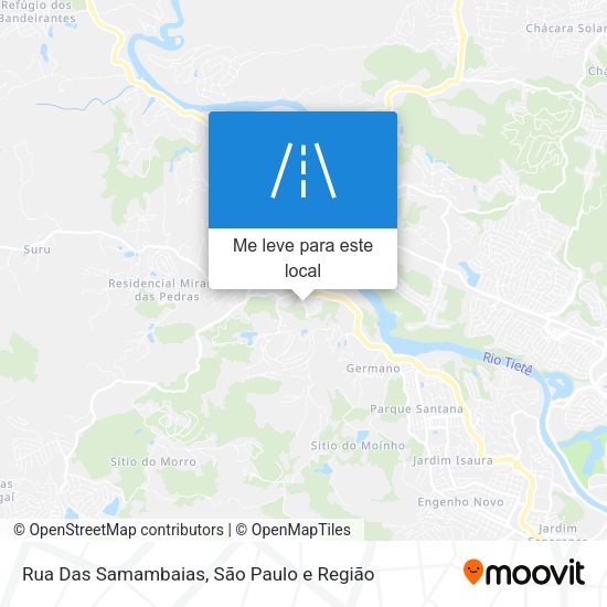 Rua Das Samambaias mapa