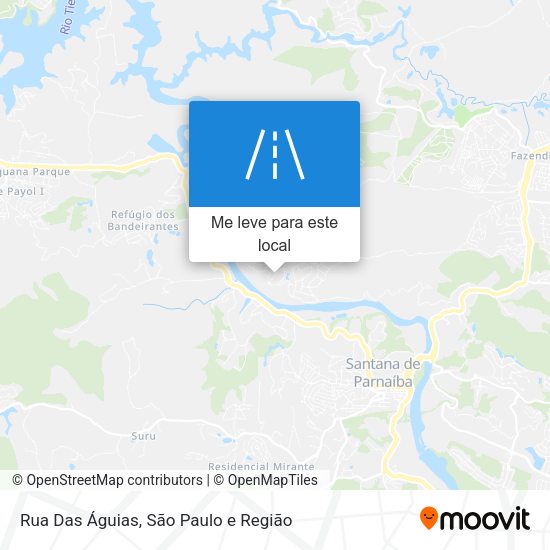 Rua Das Águias mapa