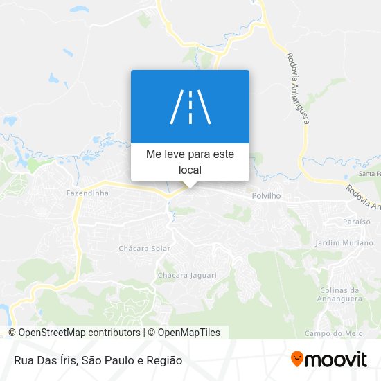 Rua Das Íris mapa
