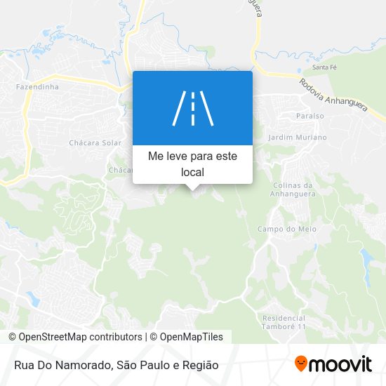 Rua Do Namorado mapa