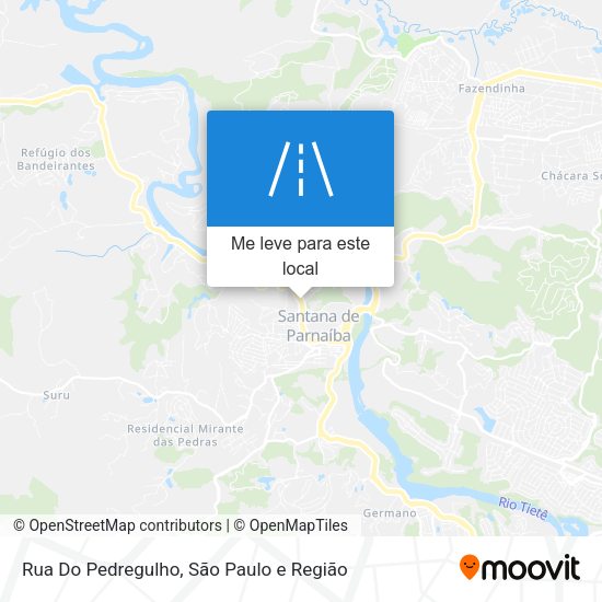 Rua Do Pedregulho mapa