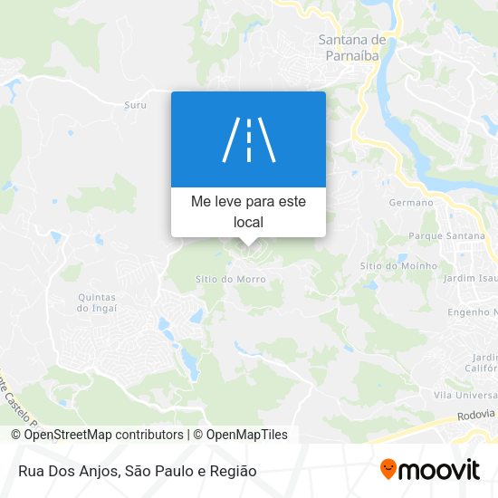 Rua Dos Anjos mapa