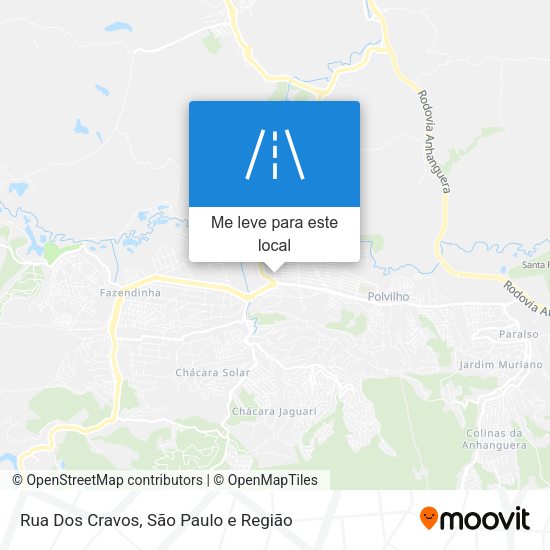 Rua Dos Cravos mapa