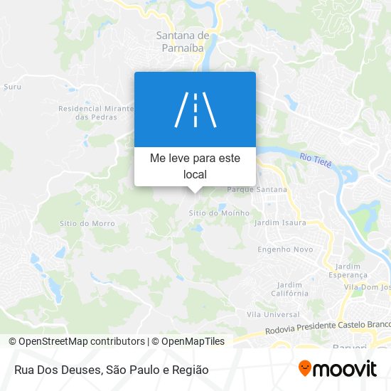 Rua Dos Deuses mapa