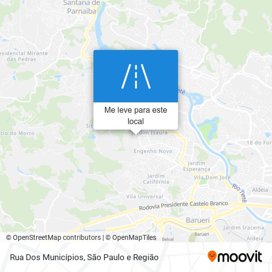 Rua Dos Municípios mapa