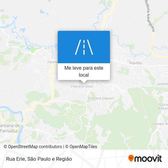 Rua Erie mapa