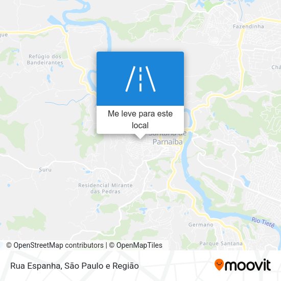 Rua Espanha mapa