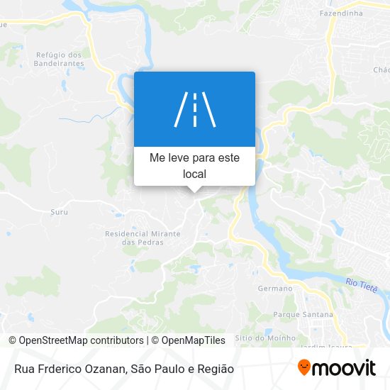 Rua Frderico Ozanan mapa