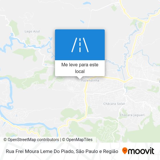 Rua Frei Moura Leme Do Piado mapa