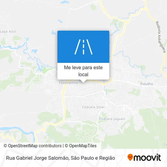 Rua Gabriel Jorge Salomão mapa