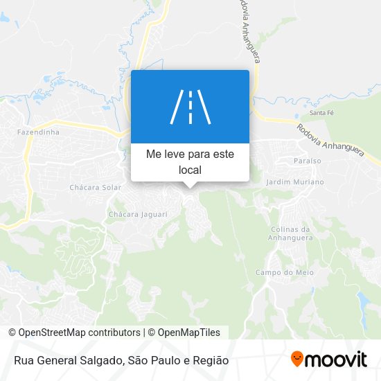 Rua General Salgado mapa