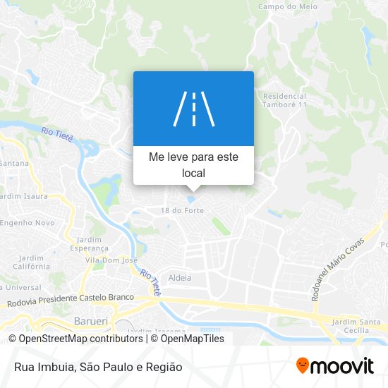 Rua Imbuia mapa