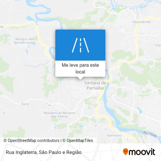 Rua Inglaterra mapa