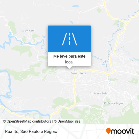 Rua Itú mapa