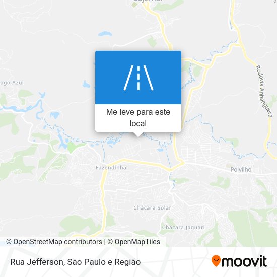 Rua Jefferson mapa