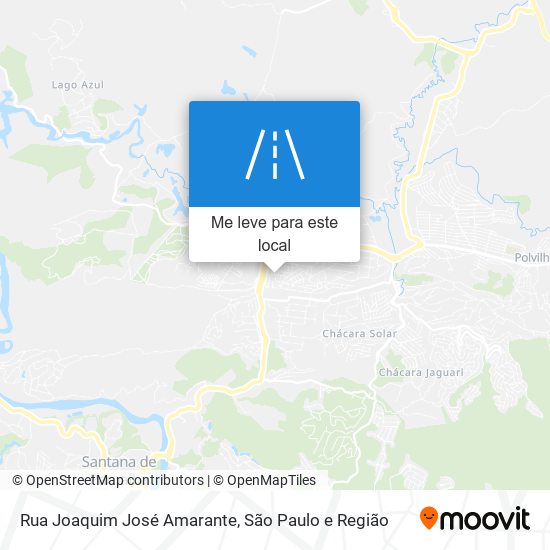 Rua Joaquim José Amarante mapa