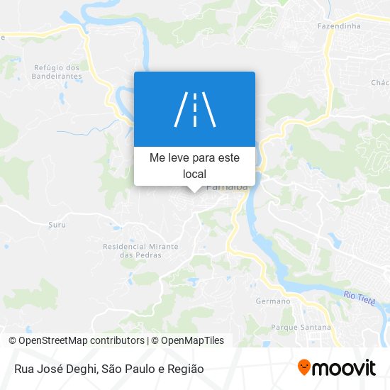 Rua José Deghi mapa