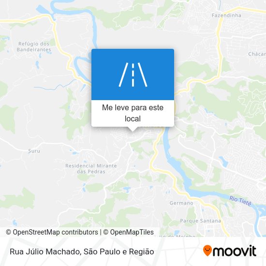 Rua Júlio Machado mapa