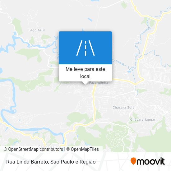 Rua Linda Barreto mapa