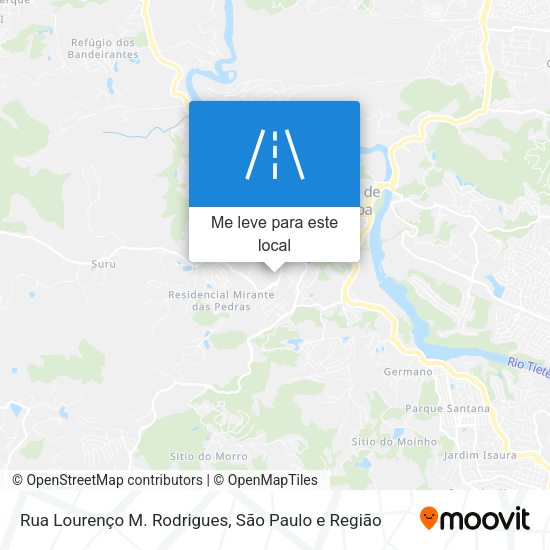 Rua Lourenço M. Rodrigues mapa