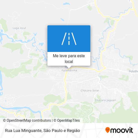 Rua Lua Minguante mapa