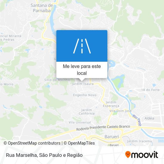 Rua Marselha mapa