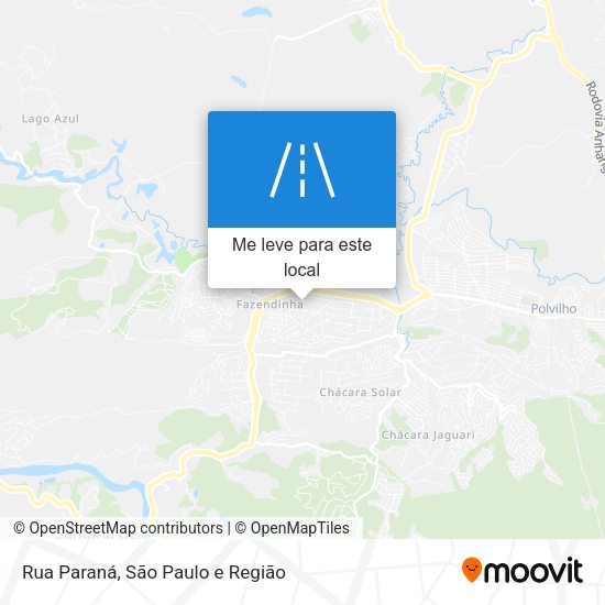 Rua Paraná mapa