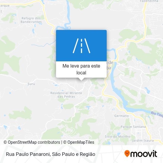 Rua Paulo Panaroni mapa
