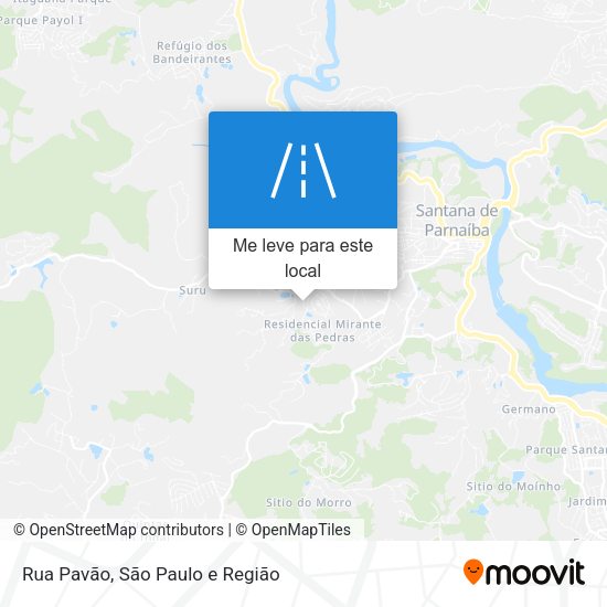 Rua Pavão mapa