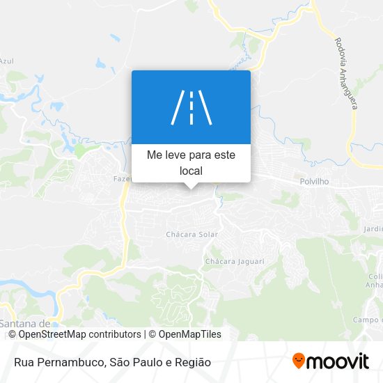 Rua Pernambuco mapa