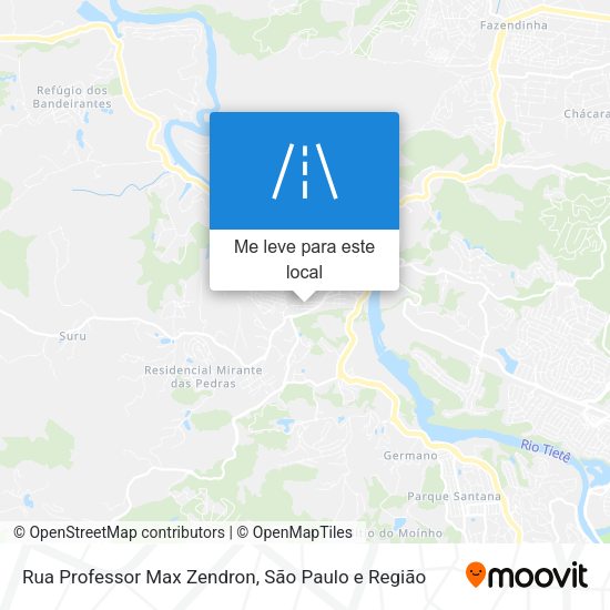 Rua Professor Max Zendron mapa