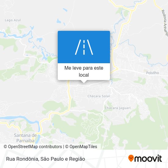 Rua Rondônia mapa
